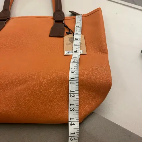Tote Orange and Brown Stylish Tote Bellemonde vegan leather new