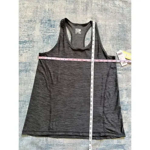 32 Degrees Heat NWT! 32 Degrees Cool Black Gray Space Dye Racerback Tank Top Medium Runs Big