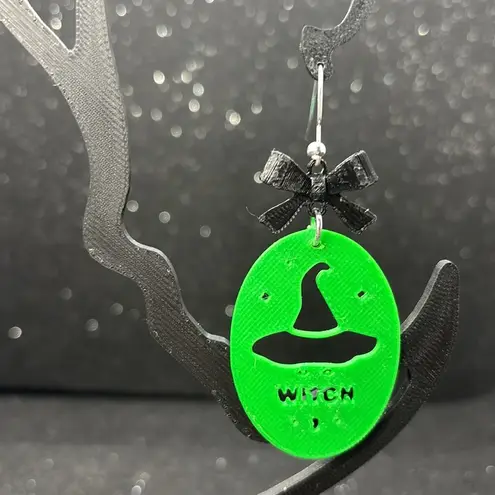 Handmade The Witchy Wink Earrings with Black Bows