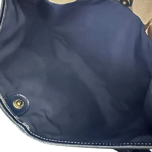 Coach Crossbody Signature Foldover - Khaki/Navy F23304 Jacquard Tote