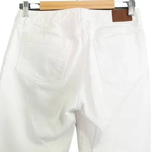 Brooks Brothers 1818 White Straight Leg Jeans Classic Preppy Denim Womens Size 4