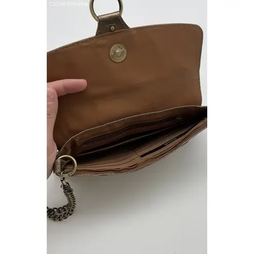 Mundi Gold Leather clutch bag - Size S