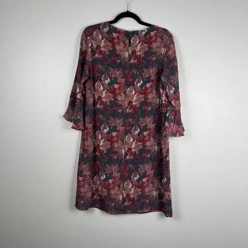 Garnet Hill Women's Floral Silk Shift Dress Sz 6