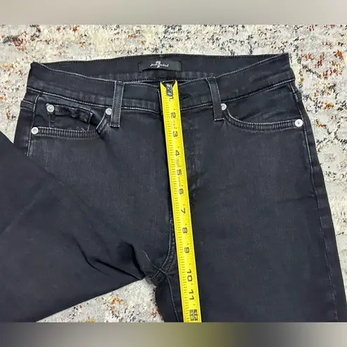 7 For All Mankind  cropped black jeans size 28