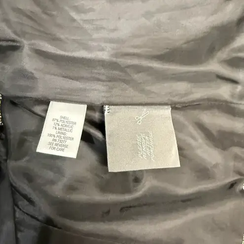 Dana Buchman Brown and Black Blazer with Embellished Trim