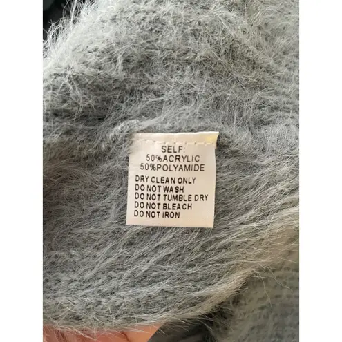 PINCH Fuzzy Knit Open Front Cardigan Sweater – Women's Small/Medium Blue