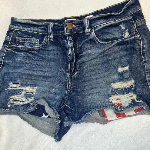 Sneak Peak Flag Denim Flag Jean Shorts!