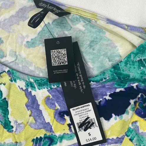 Daisy Fuentes NEW Island Hopping tie sleeve, drawstring waist dress. Size small