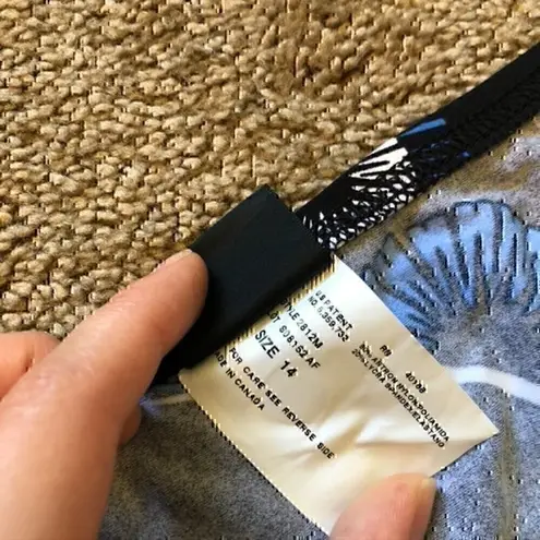 NEW NWT INC INTERNATIONAL CONCEPTS High Waisted Bikini Swimsuit Swim BOTTOM 14 Black