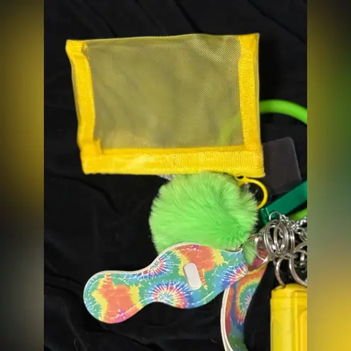 Handmade Multicolored Tie Dye keychain For Women