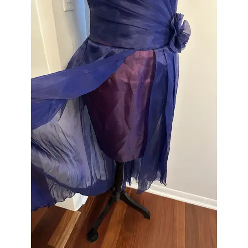 VTG Gunne Sax Formal Gown Size 7/8 Jessica McClintock Purple Tulle Midi 80