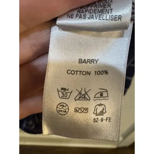 Frank & Eileen Barry Button Up Blue Plaid Shirt Size Large Women's Tailored