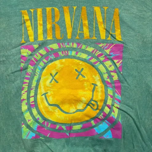 Nirvana Nevermind Grunge Band Mineral Wash Crewneck Sweater XL