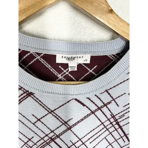 Equipment Sadonne Knit Pullover Sweater Large L Silk Cotton