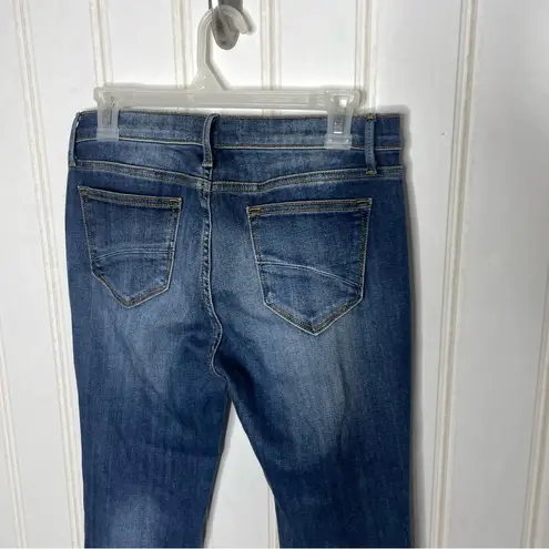 Driftwood Colette Cropped Jeans with Embroidered Hem Sz 28