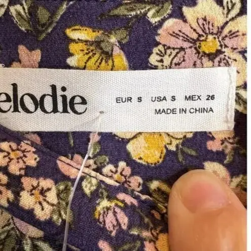 Elodie Floral Mini Skirt, Womens Size S, Purple, Yellow, Pink, Casual