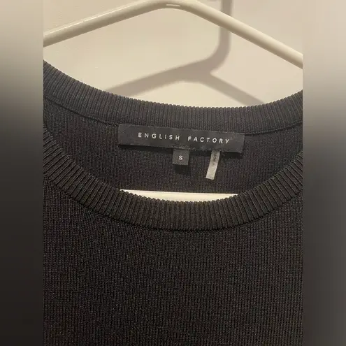 English Factory -MIXED MEDIA POPLIN MINI DRESS