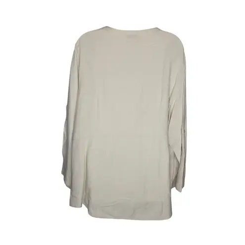 Silhouettes Linen Blend Pull Over Blouse Top Size 2x