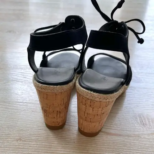 Paul Green  Melissa‎ Cork Wedge Sandals | Black UK Size 5.5