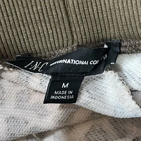 INC International Concepts Medium Jogger Pants Cheetah Print Stretch Pockets New Brown