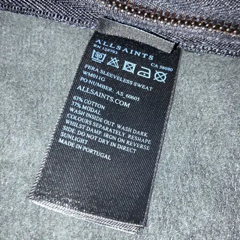 All Saints Fera Jersey Sweatshirt Vest