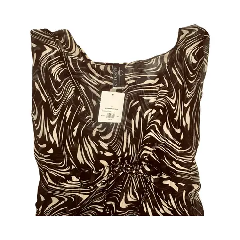 Sunset Glow Sunsets Maldives Tunic Swimsuit Cover Up. Sheer Brown / Tan. Size L/XL. NWT