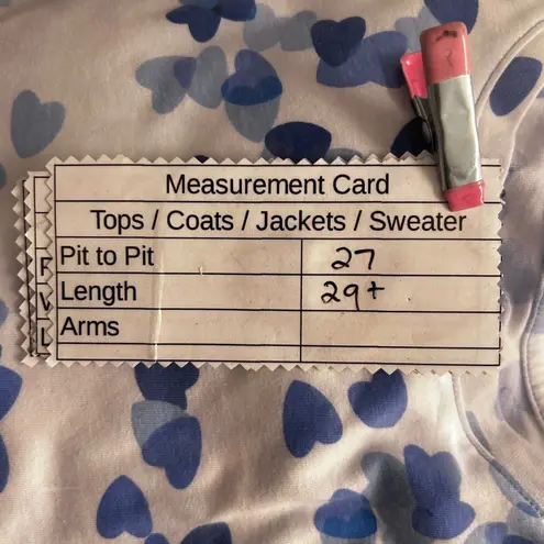 Woman Within Womens Shirt Size 2x Long Sleeve Shirt Heart Print Crew Neck Top