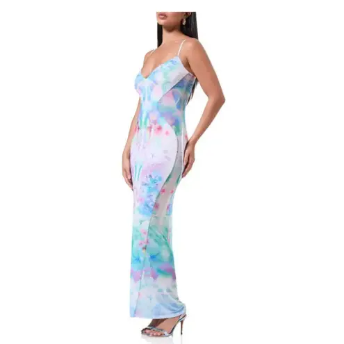 AFRM Alyson Mesh Panel Maxi Dress Size XS NWT