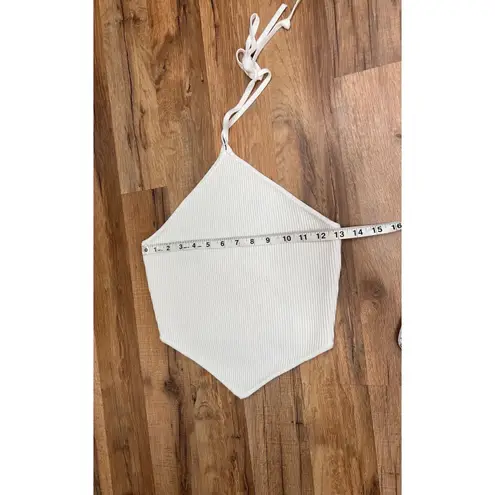 House of Harlow 1960 Halter Knit Handkerchief Hem Top White XS Revolve Size 0