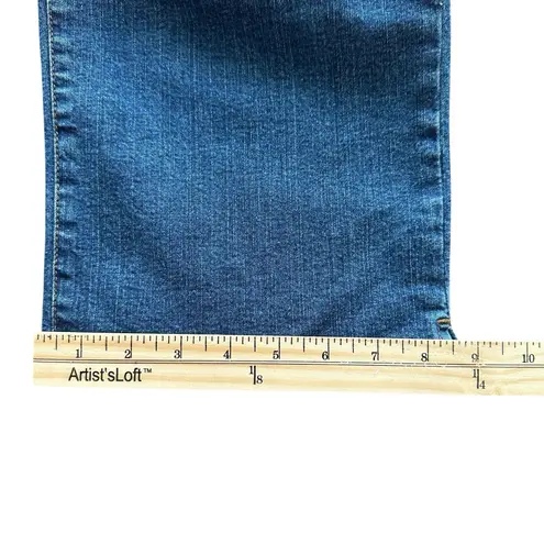 NYDJ Tummy Tuck Jeans Women's Size 16 Made in USA Cropped Denim Straight Leg