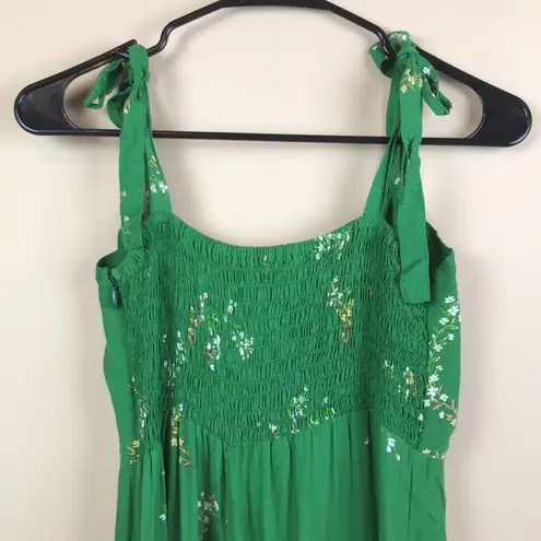 Faithfull the Brand Women’s Ellsa Green Floral Print Shoulder Tie Jumpsuit