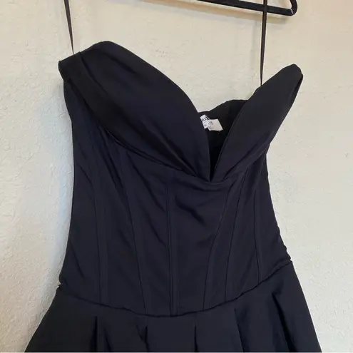 House Of CB  'Lady' Black Strapless Midi Dress NWOT size  XS