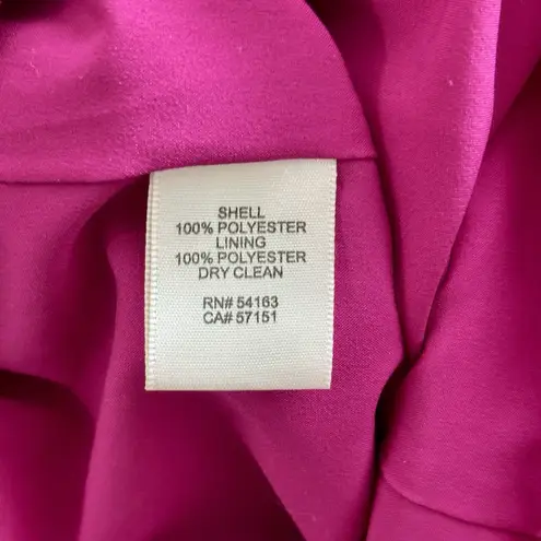 Eliza J Size 6 Pink Crepe Bow Neck Crepe Shift Dress Retro Barbiecore