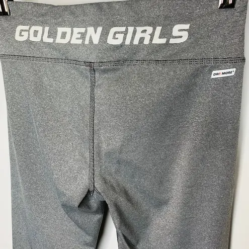 Gray Striped Cropped Leggings Graphic Golden Girls Sz Small