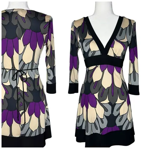 Body Central Vintage Y2K S Babydoll Dress Bow Stretch Empire Waist Made In USA