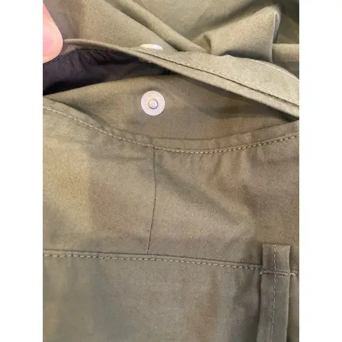 Mammut Olive Green Women’s Jogger Pants EUC Sz 8 Woven Cotton Outdoor Pockets