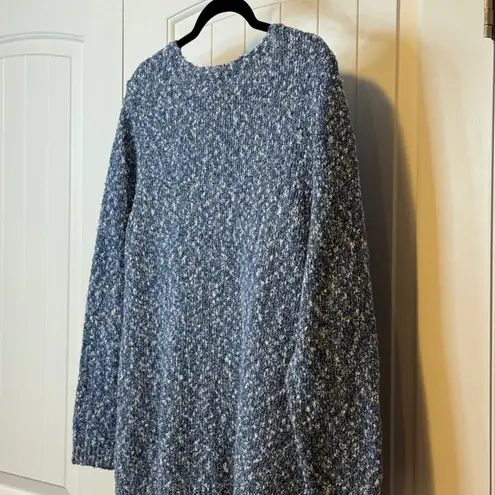 Buffalo David Bitton Blue Textured Knit Sweater Women 2X Plus Long Sleeves #