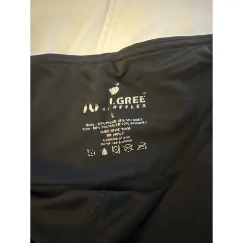 90 Degree Flex Leggings Black Women's Large Patches Yoga Activewear Athletic