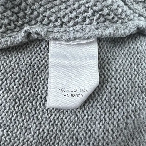 Nurture Dress Women Large Gray Sweater Dress Turtleneck Midi Neutral Minimalist