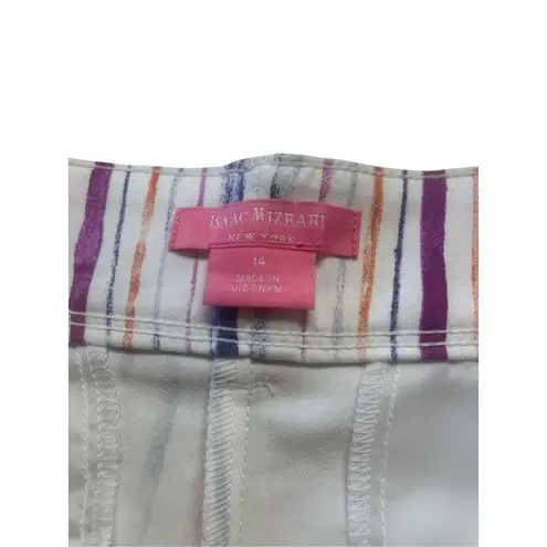 Isaac Mizrahi New York striped shorts sz 14