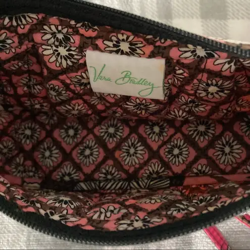 Vera Bradley  Mocha Rogue Floral Crossbody Shoulder Small Purse Pink Brown