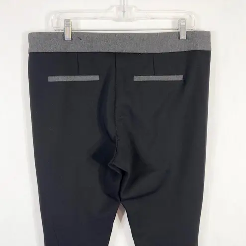 D. Jeans Sz 14 Pants Color Block Illusion Gray Black Skinny Stretch Trousers 869