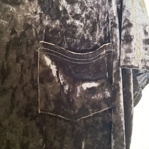 Spring + Mercer Velvet Legging Pocket Tee High Low EUC Sz XXL Polyester Stretch