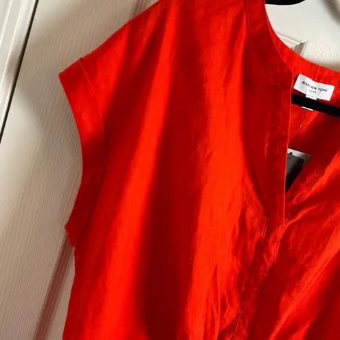Marc New York linen woman’s V-neck top size 1x