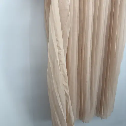 Petticoat Alley Light Pink Pleated Midi Skirt Size 4 Balletcore Classic