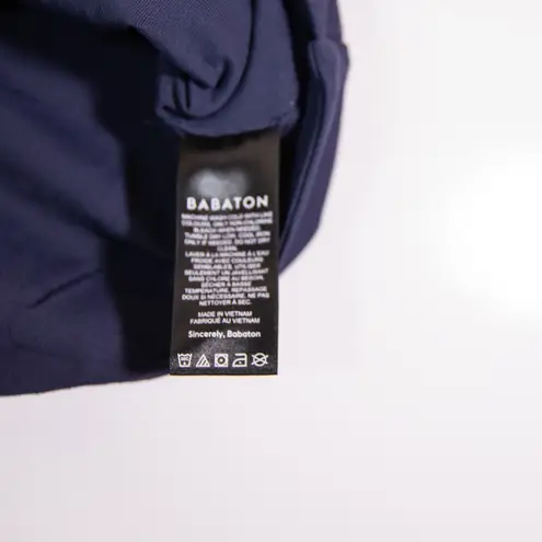 Babaton Aritzia Women's Contour Mock Neck Sleeveless Stretch Tank Top Blue M