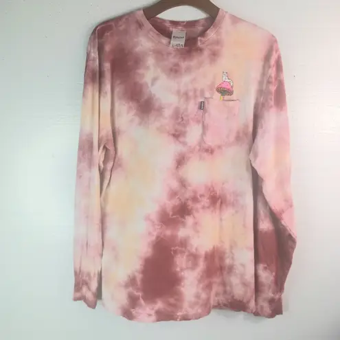 Ripndip L Tie-Dye Long Sleeve Shirt in Pink n Orange