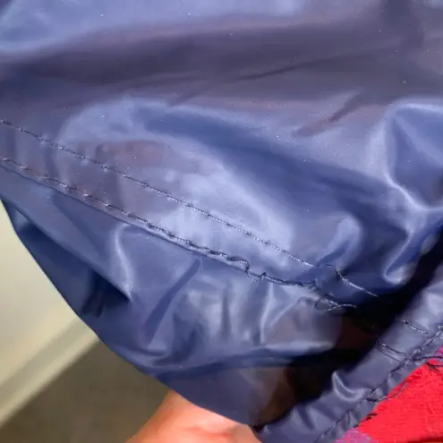 Vintage Apres Sport Rain Jacket Slicker Navy Blue Siz Medium