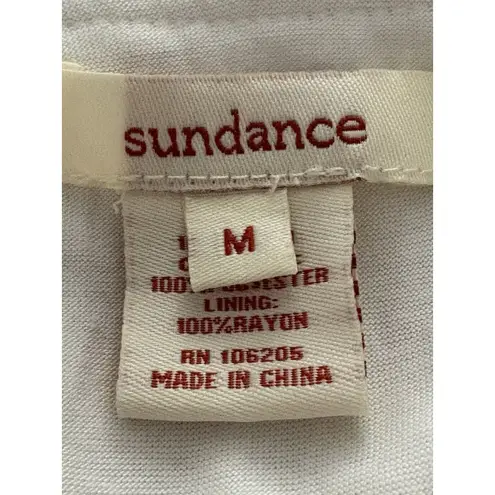 Sundance Crochet Top Size M White Layered Tunic Fairy Boho Whimsy Coquette Size M