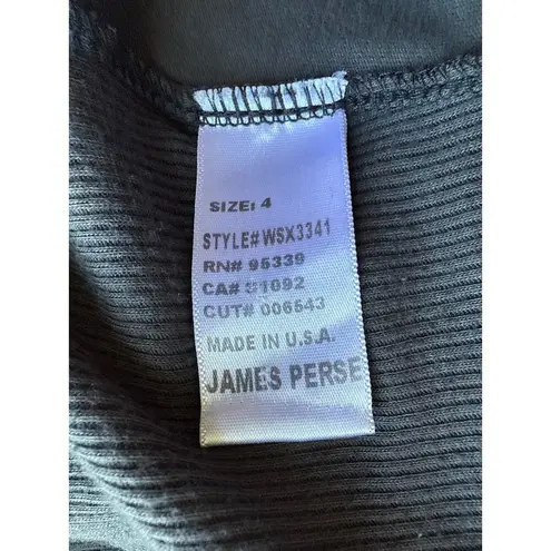 James Perse Contrast Panel Shirt in Titan Gray Size 4/XL X-Large